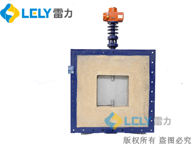 rto煙道蝶閥襯纖維棉電動方形高溫蝶閥