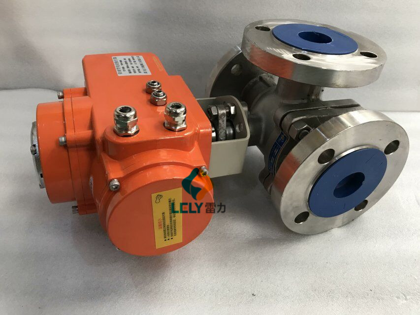 造型精美的電動三通球閥完成 后的執(zhí)行器調(diào)試發(fā)貨啦