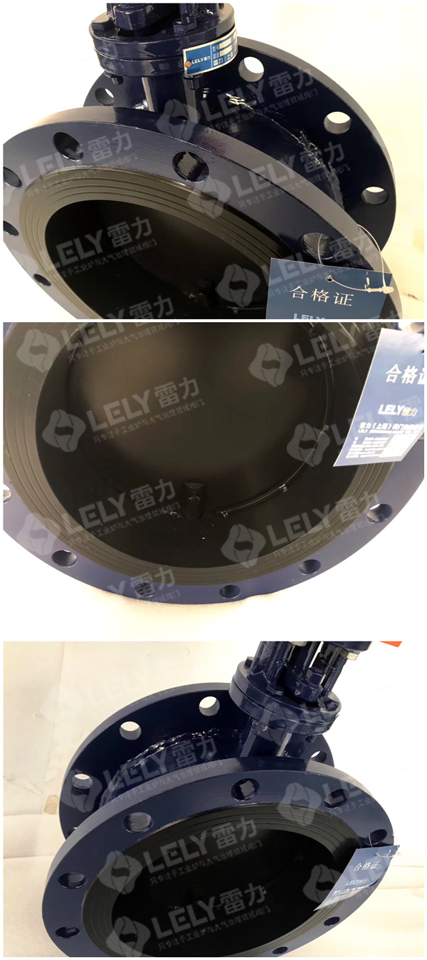 山東魯岳化工使用雷力家的電動法蘭通風蝶閥